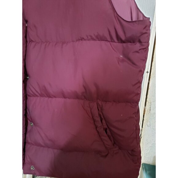 Cabela's Puffer Vest Premier Northern Goose Down XL Reg Brite Plum Snaps Pockets - Picture 2 of 9